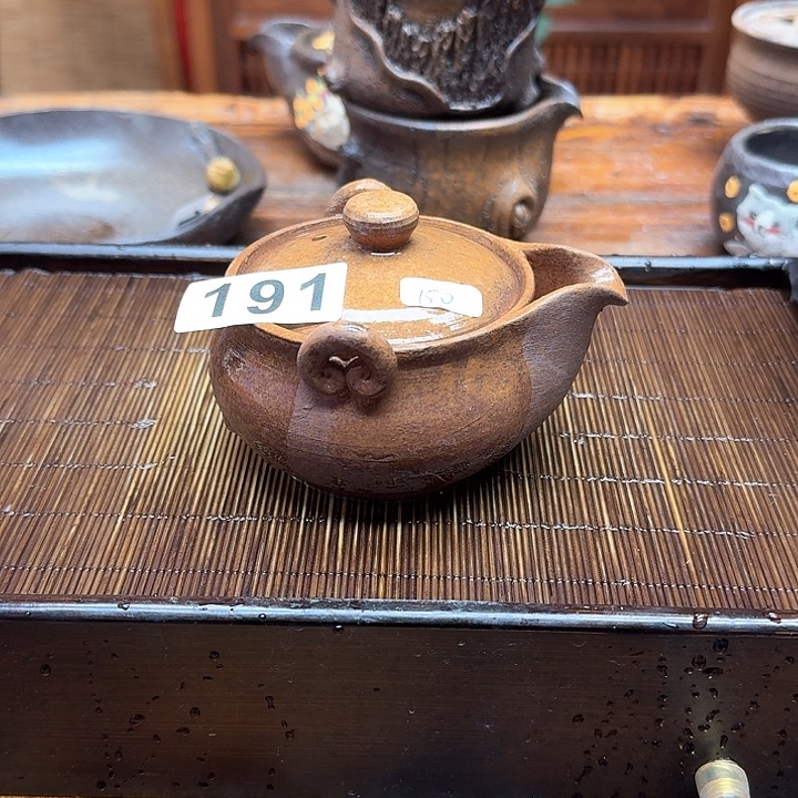 纯手工制作粗陶茶具