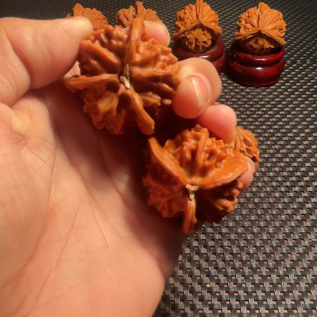 把件文玩核桃36mm盘山三棱