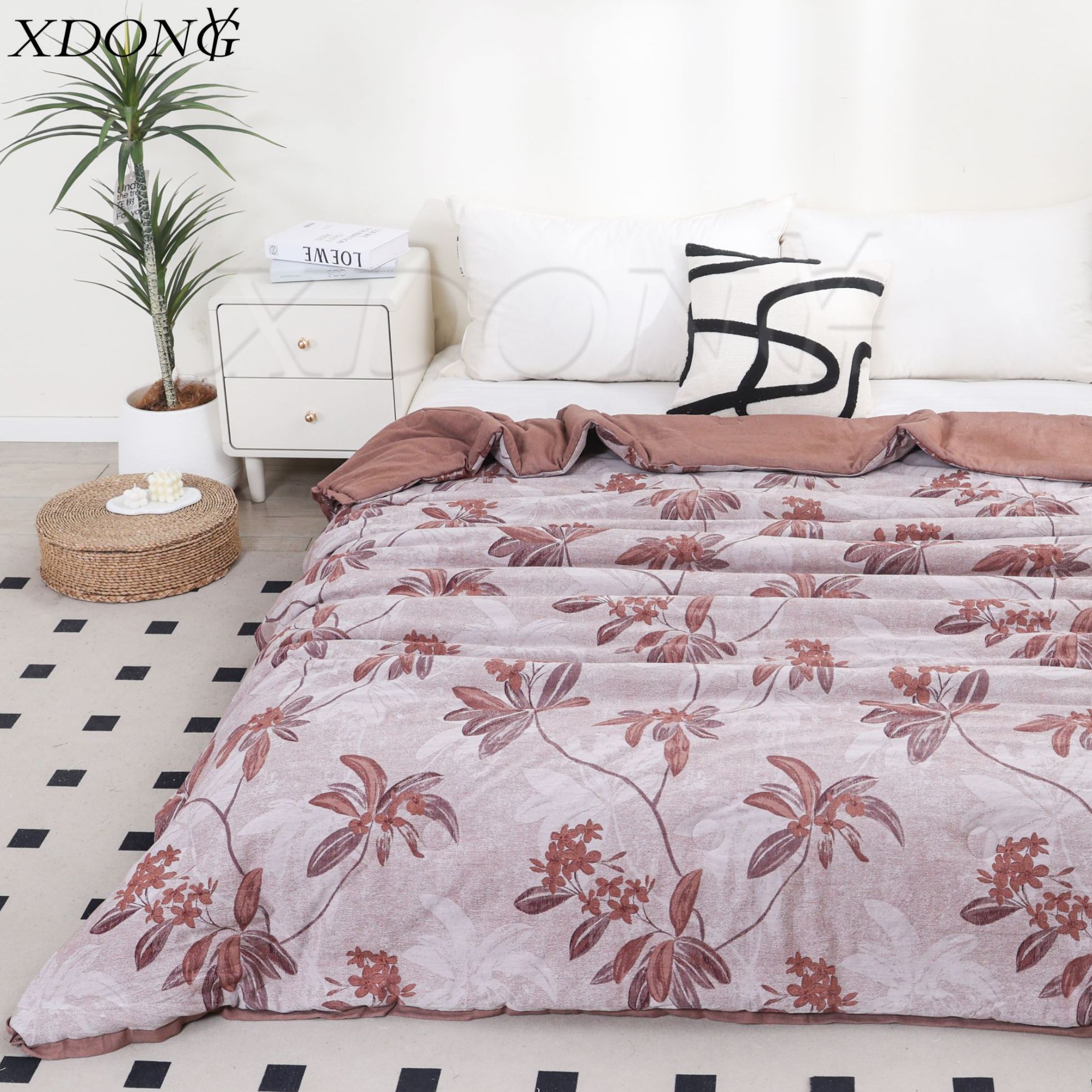 XDONGY（冬云家纺）200*230 双层纱亲肤柔软 栀子花夏被