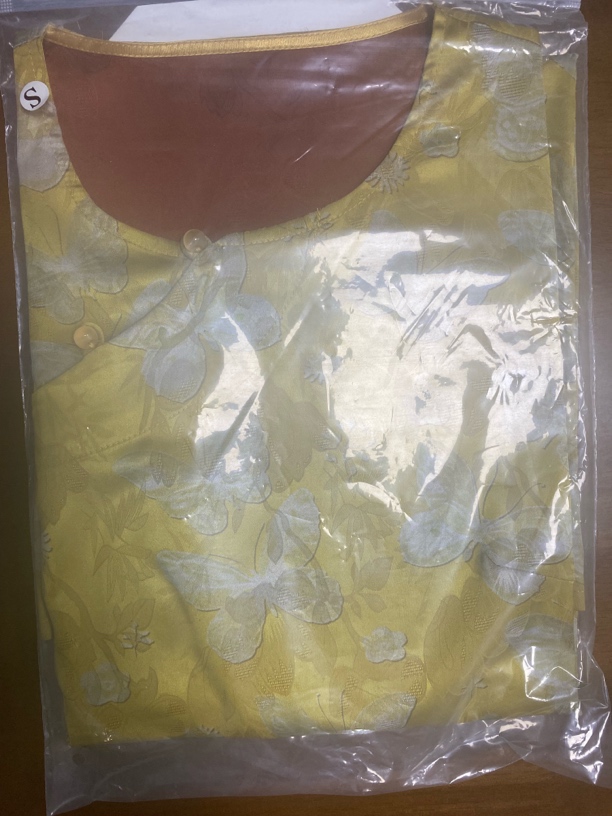 新中式国风黄色夏季女衬衫新款印花复古盘扣日常通勤高级感上衣