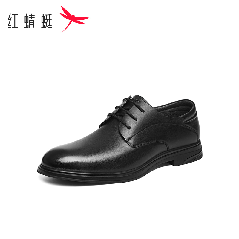 红蜻蜓皮鞋2025春季新款男鞋男士商务正装皮鞋通勤德比鞋结婚鞋子