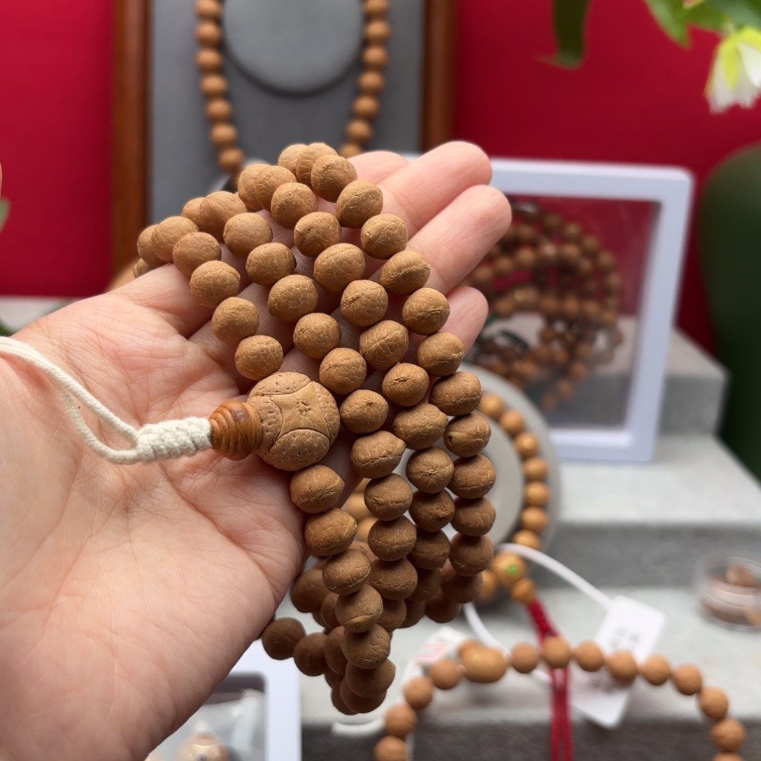 凤眼菩提手串雪**子10左右脖挂矮桩