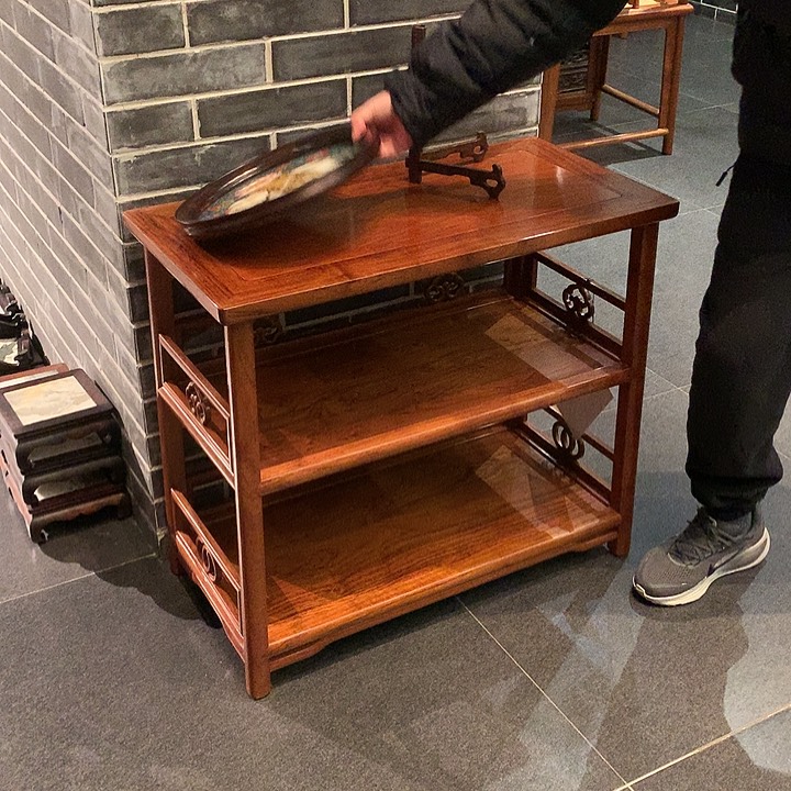 木手*卡子花双层架格