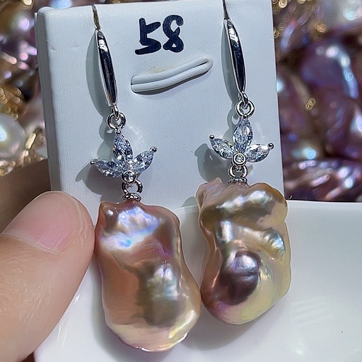 未镶嵌耳饰淡水珍珠