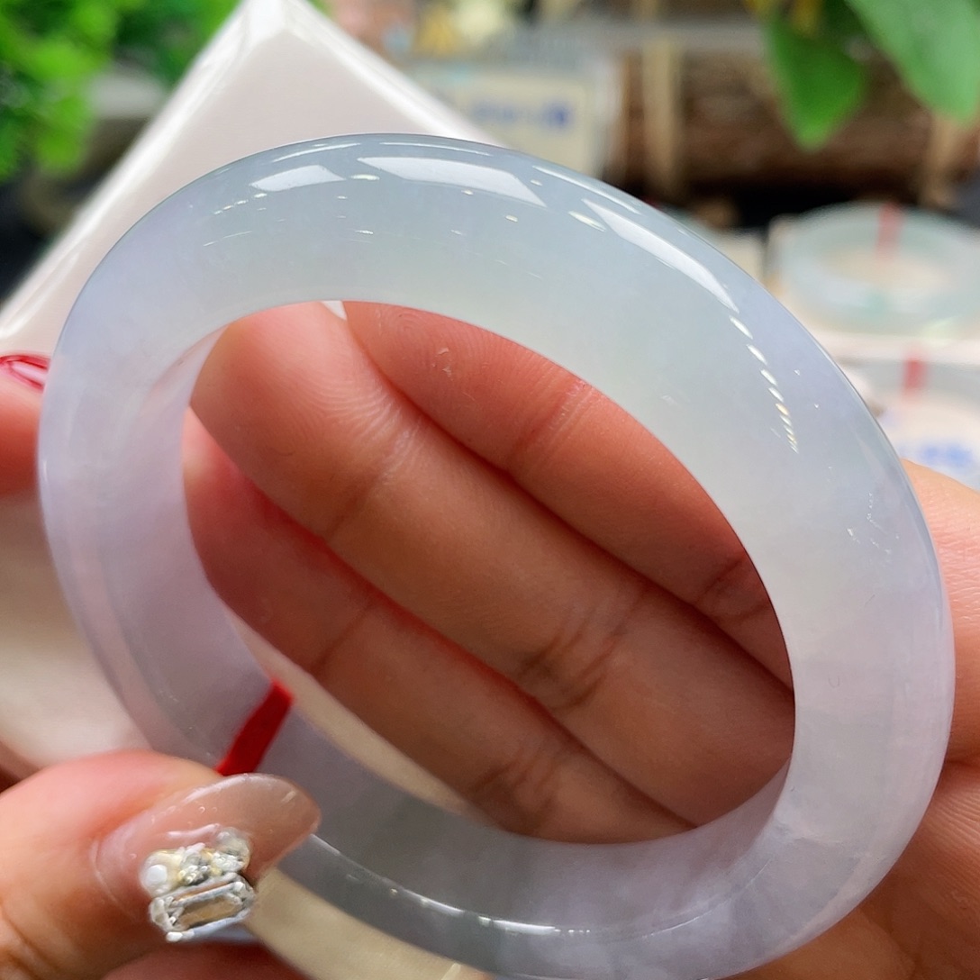 未镶嵌手镯翡翠12号冰胶幻彩57.8圈宠粉