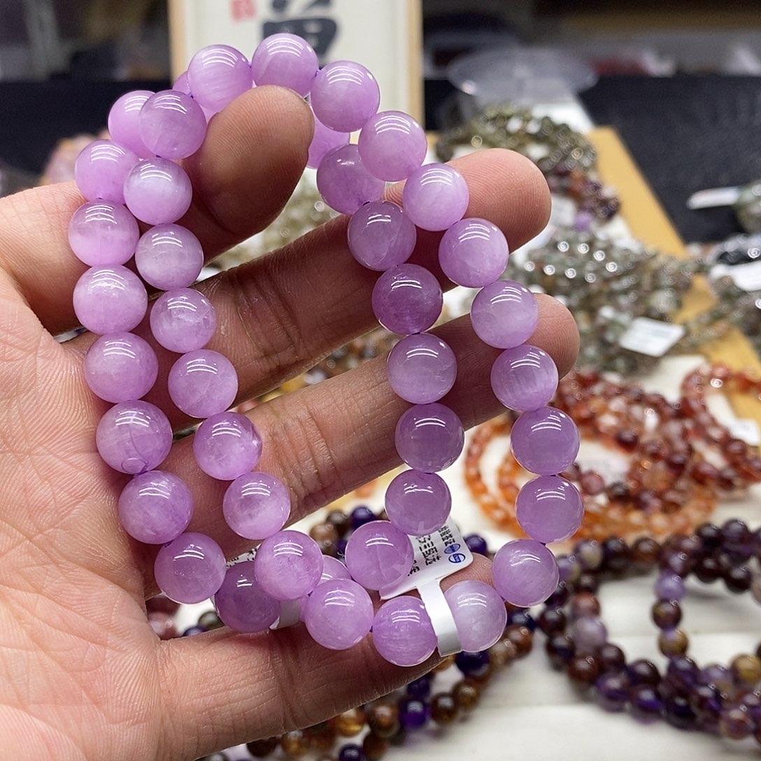 锂辉石手链未镶嵌多样性发货发一条