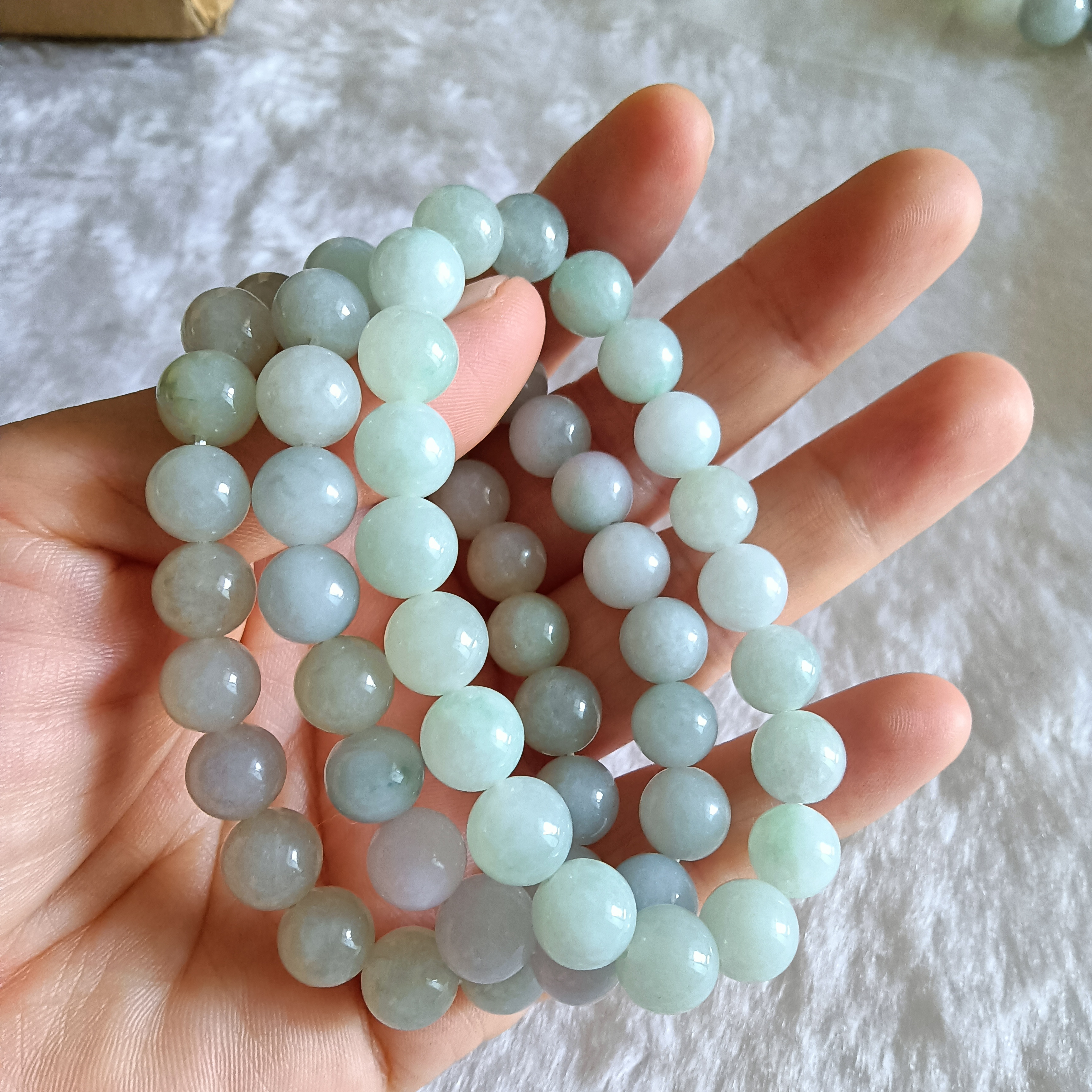 天然缅甸翡翠手链卡9.7mm（多样性发其一）