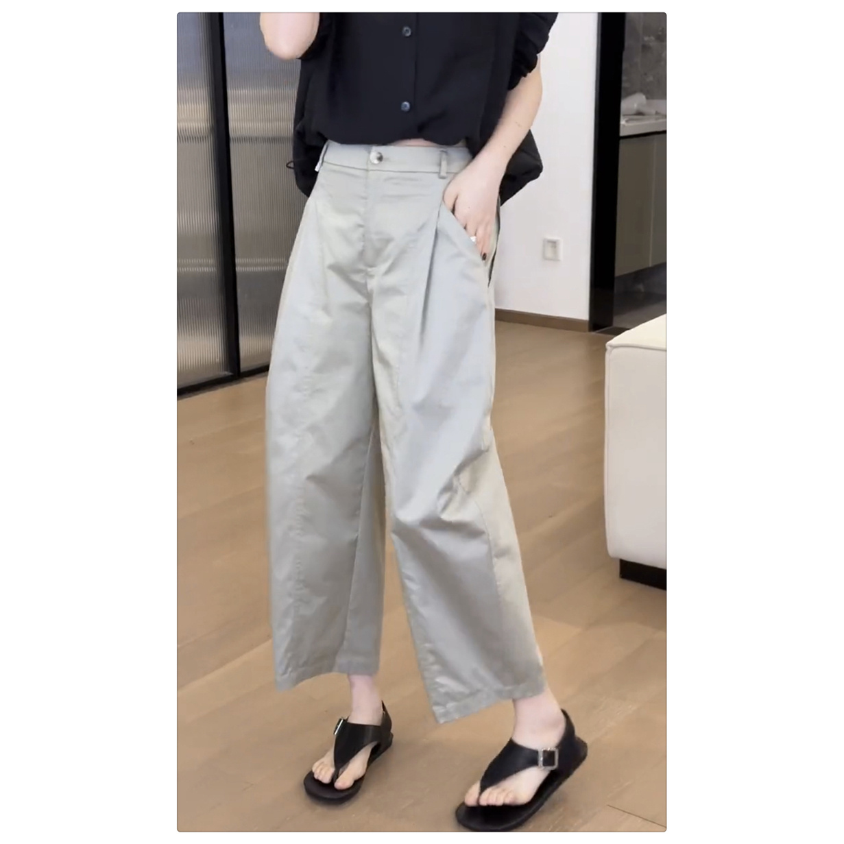 【长裤系列】盛夏午后 慵懒简约时尚休闲哈伦裤