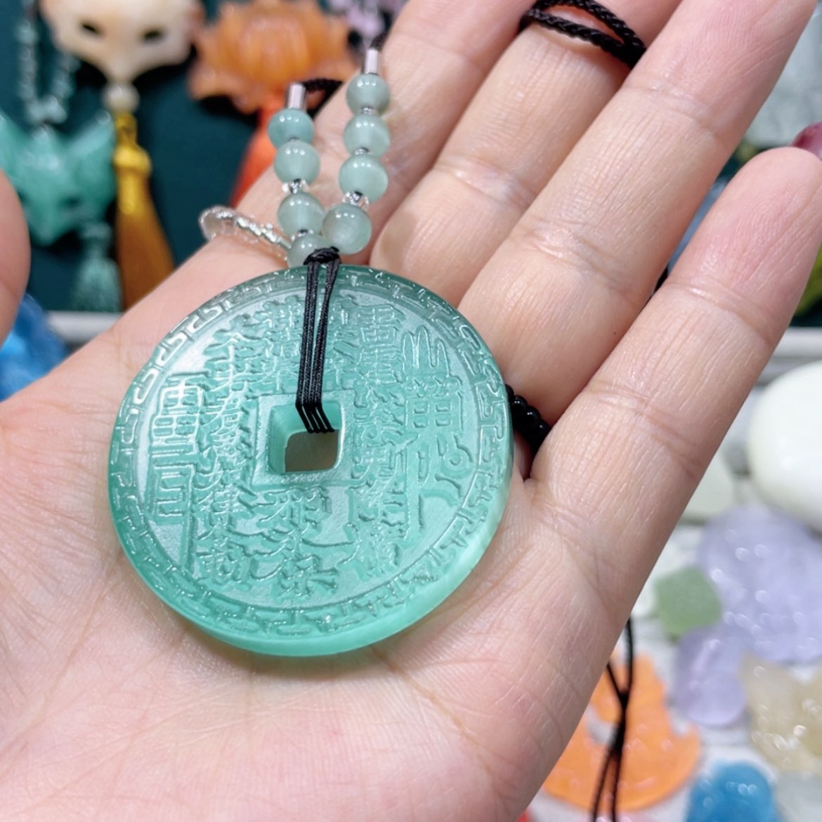 【闪购商品】未镶嵌岫玉颈饰11项链