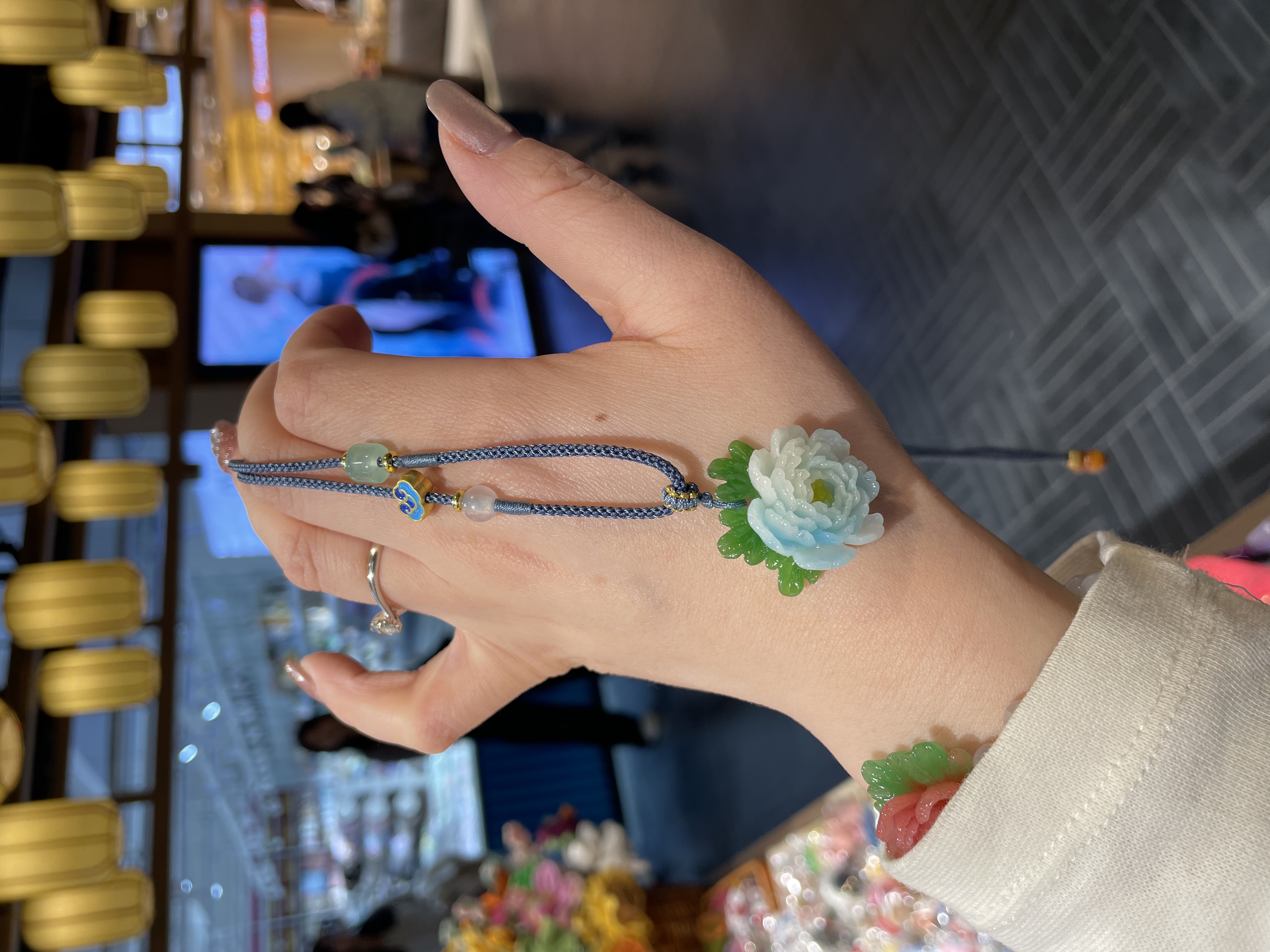 【项链】菏泽牡丹花文创古风精美项链吊坠