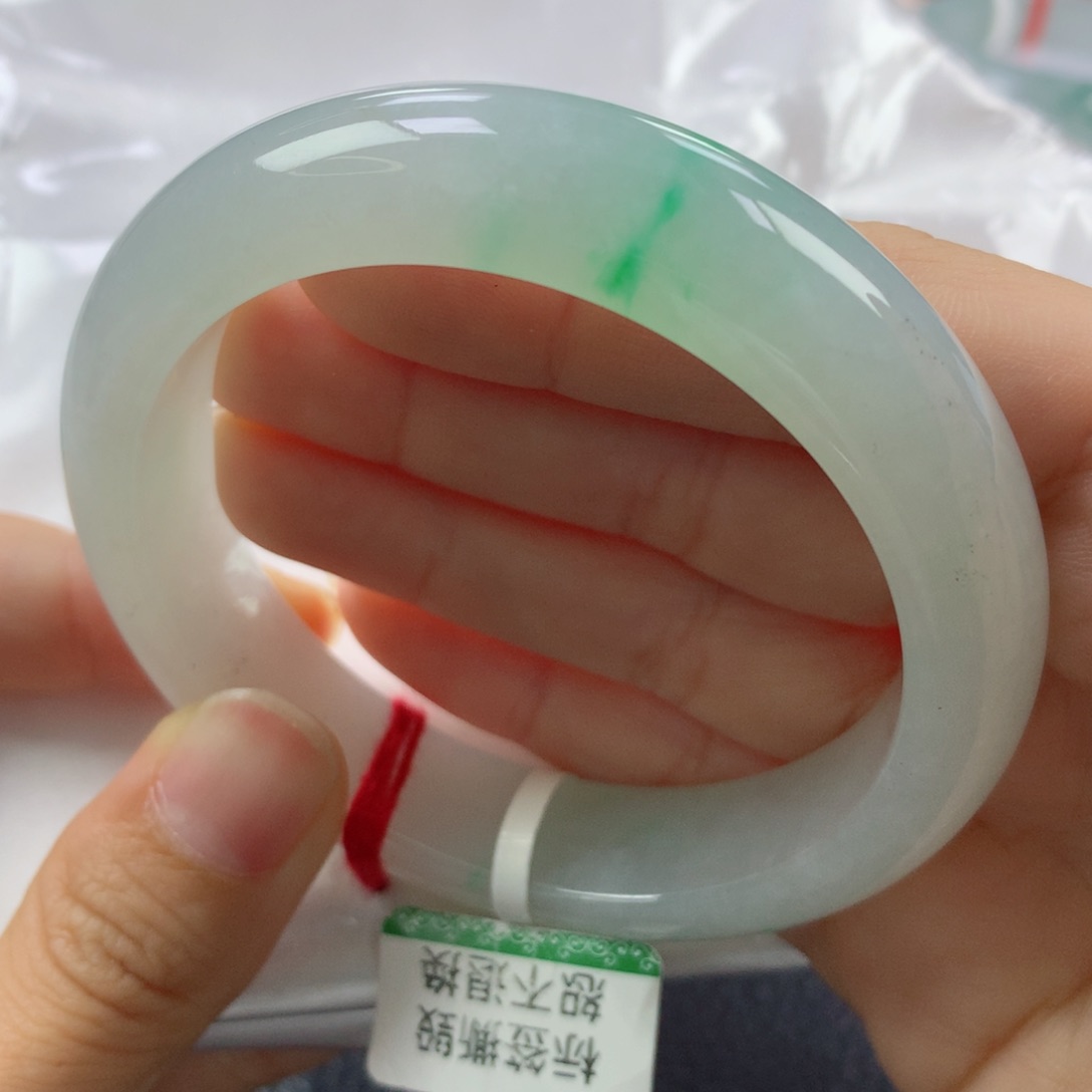 未镶嵌手镯翡翠缅甸天然翡翠A货56.6正