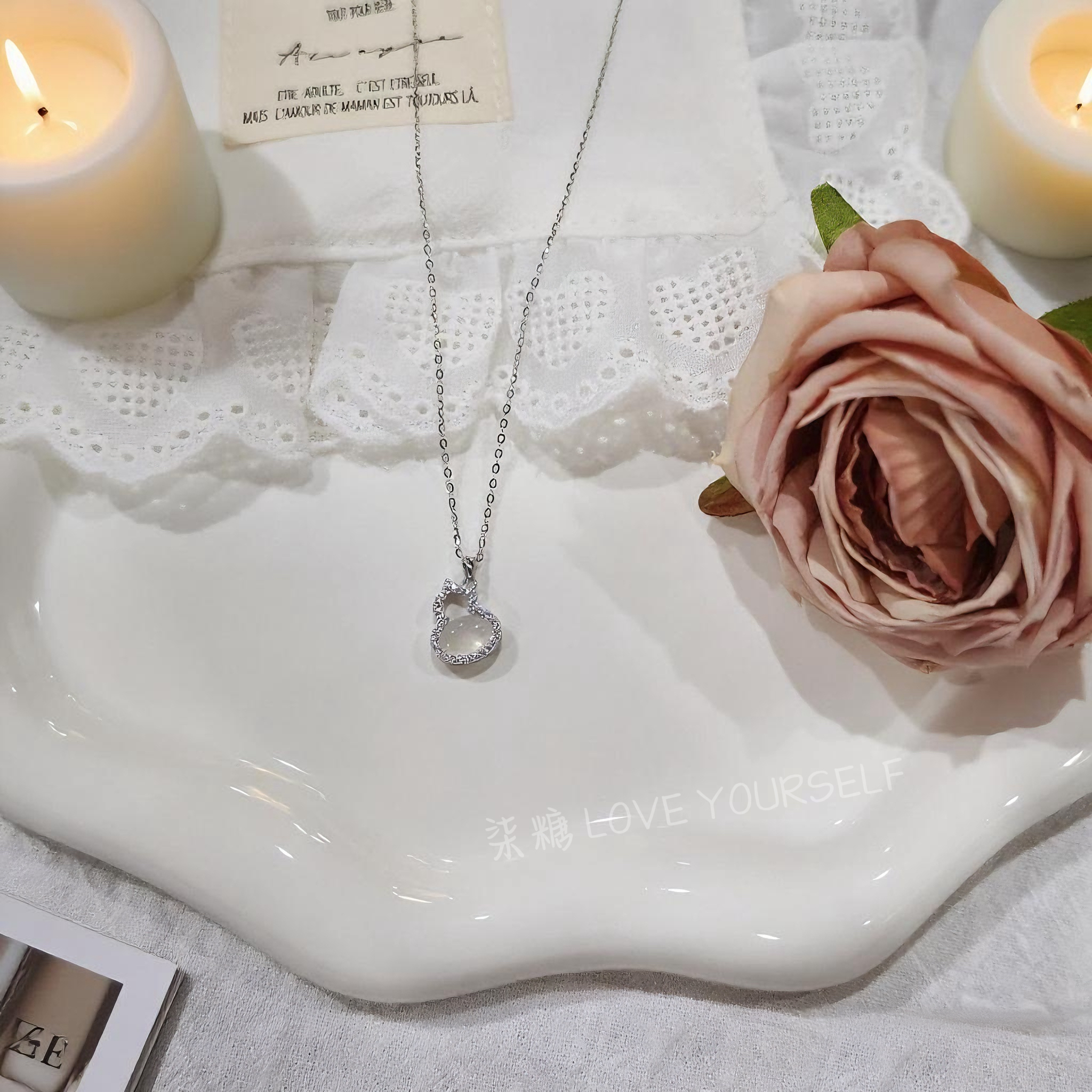 非金属仿珍珠项链 柒糖   项链女轻奢小众百搭播播间 对照编号拍