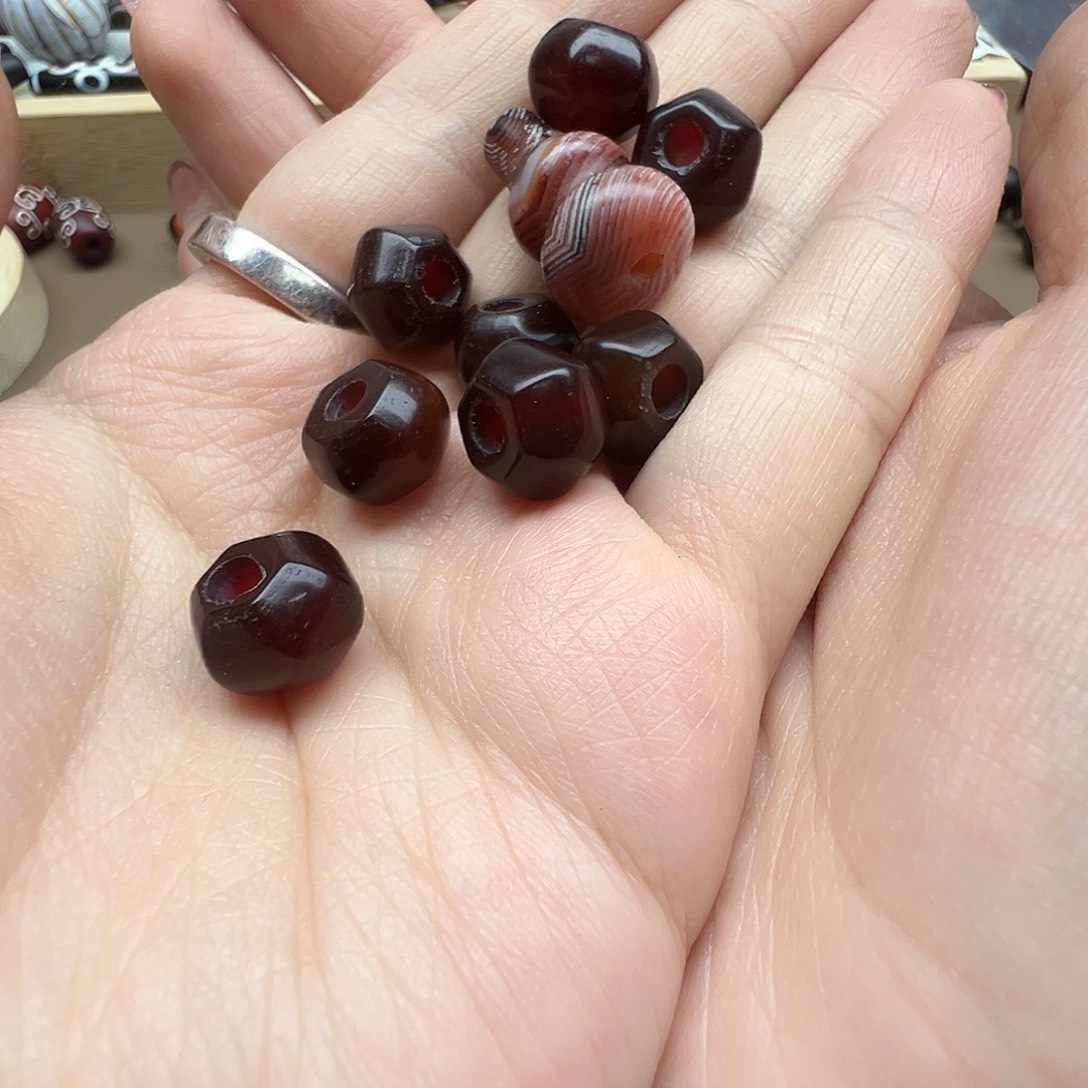 我***柚玛瑙/玉髓合金珠宝半成品