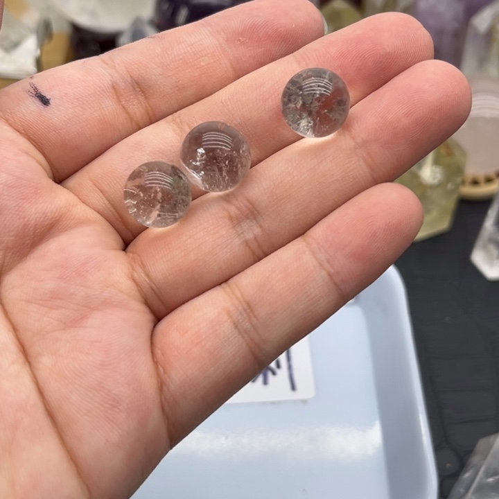 水晶珠宝半成品未镶嵌71  幽灵圆珠