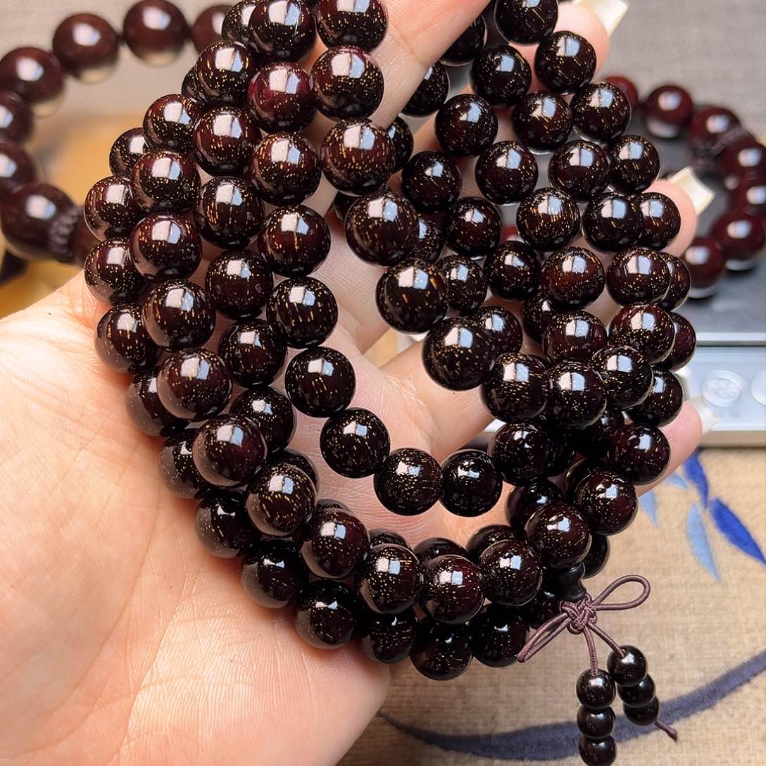 檀香紫檀（小叶紫檀）1.0 108颗满星