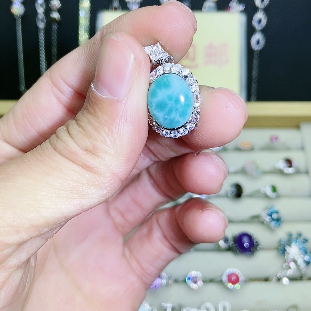 【闪购商品】未镶嵌针钠钙石（海纹石）吊坠(不含链)