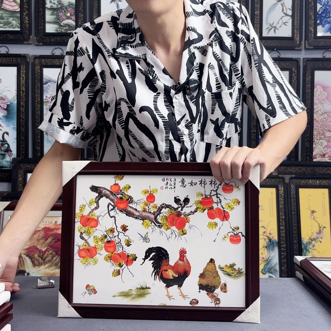 摆件景德镇陶瓷瓷板画