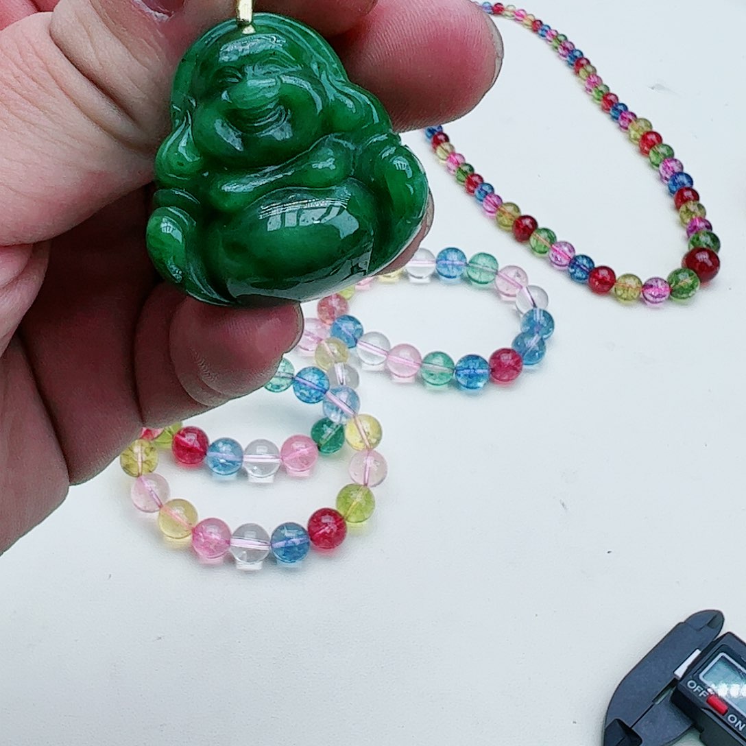 翡翠吊坠(赠链)银S925镶嵌