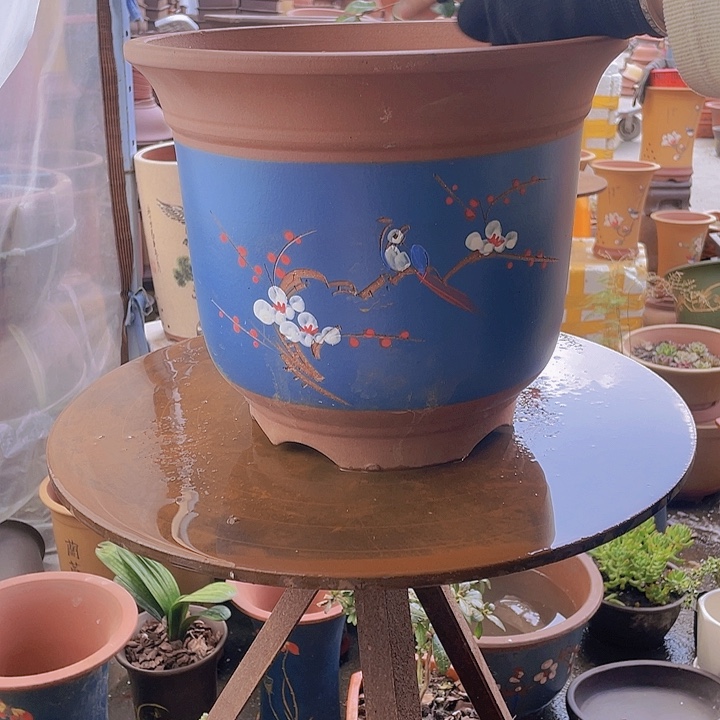 宜兴紫砂蓝金钟点菜大