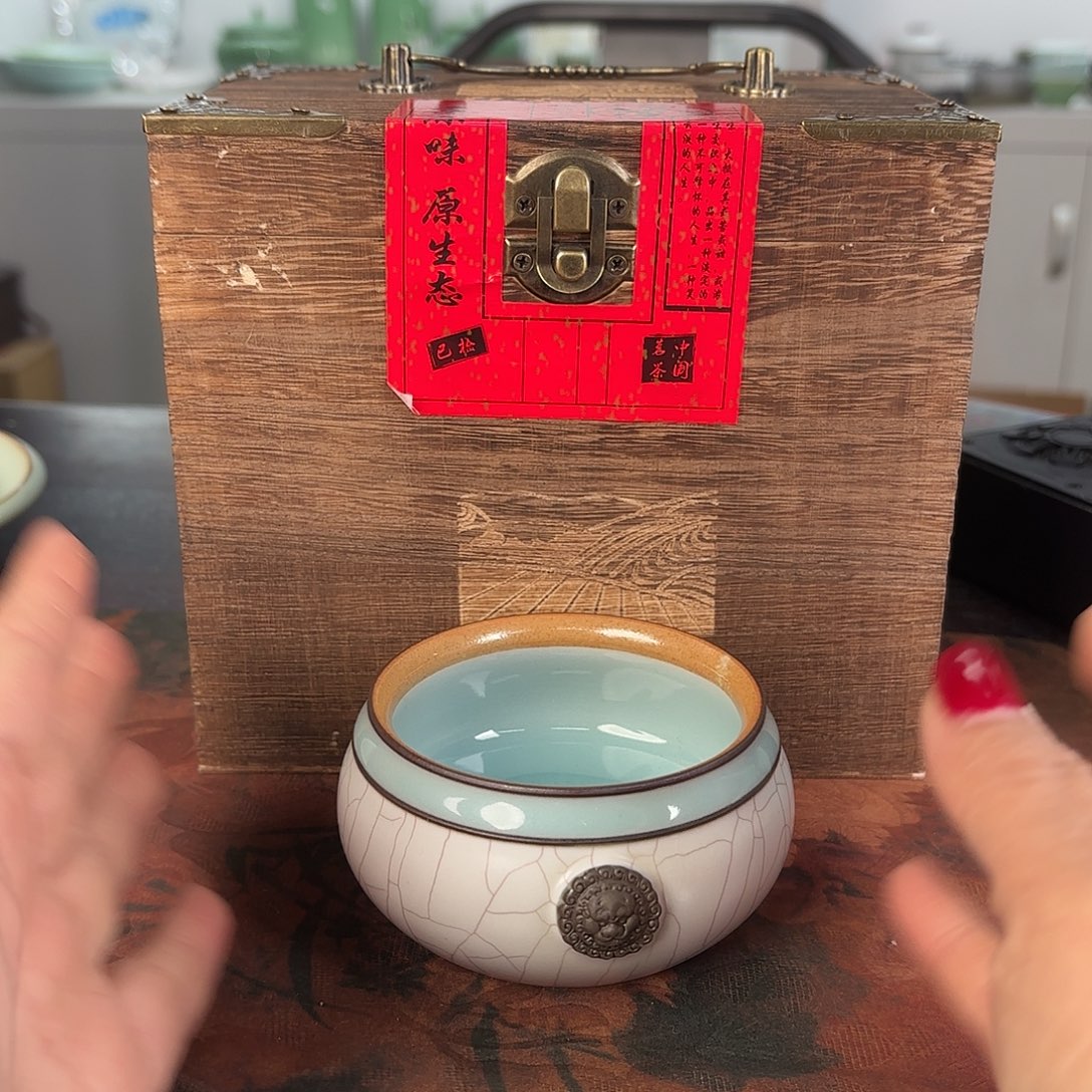 龙泉云间青瓷小米茶器