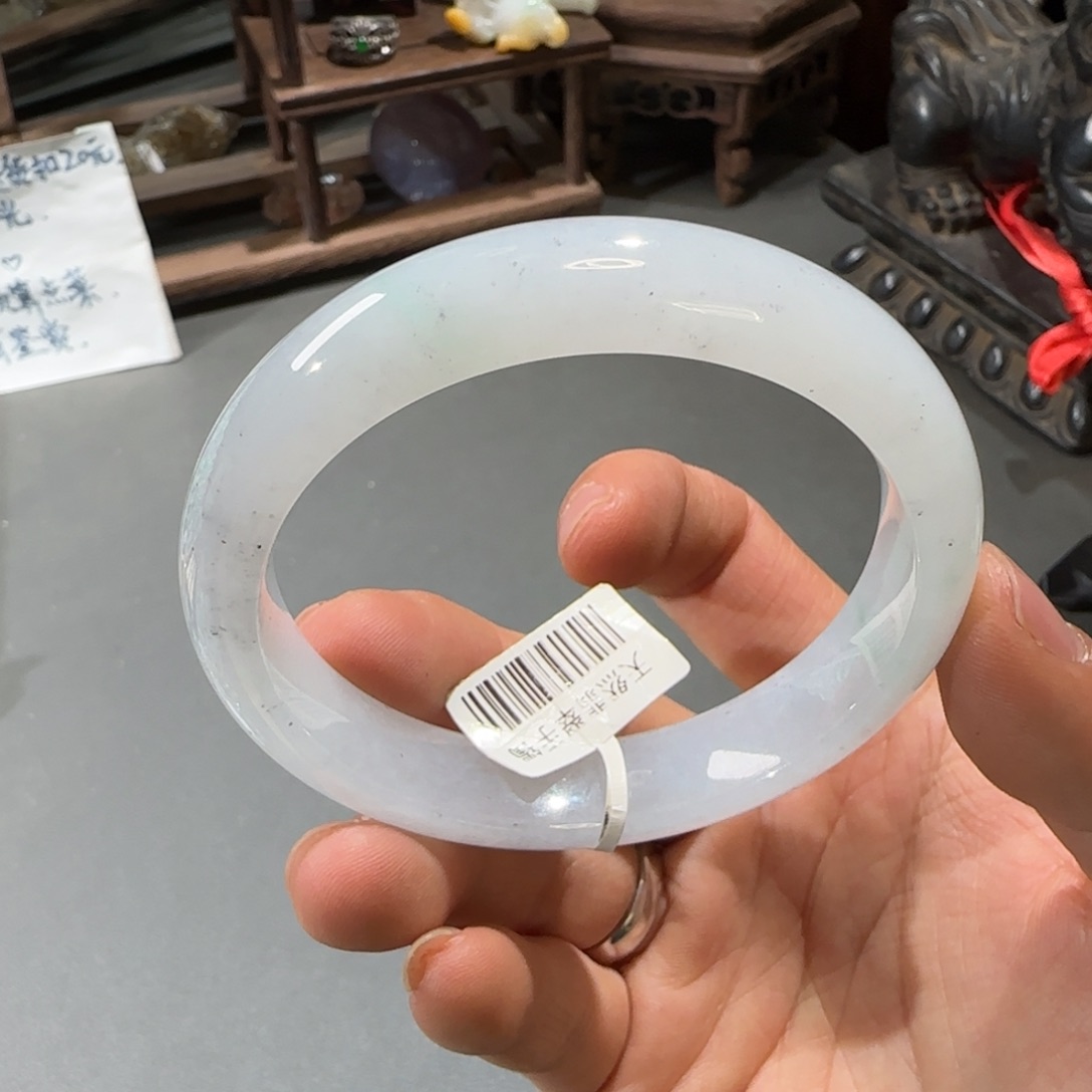 翡翠未镶嵌手镯56.5圈口