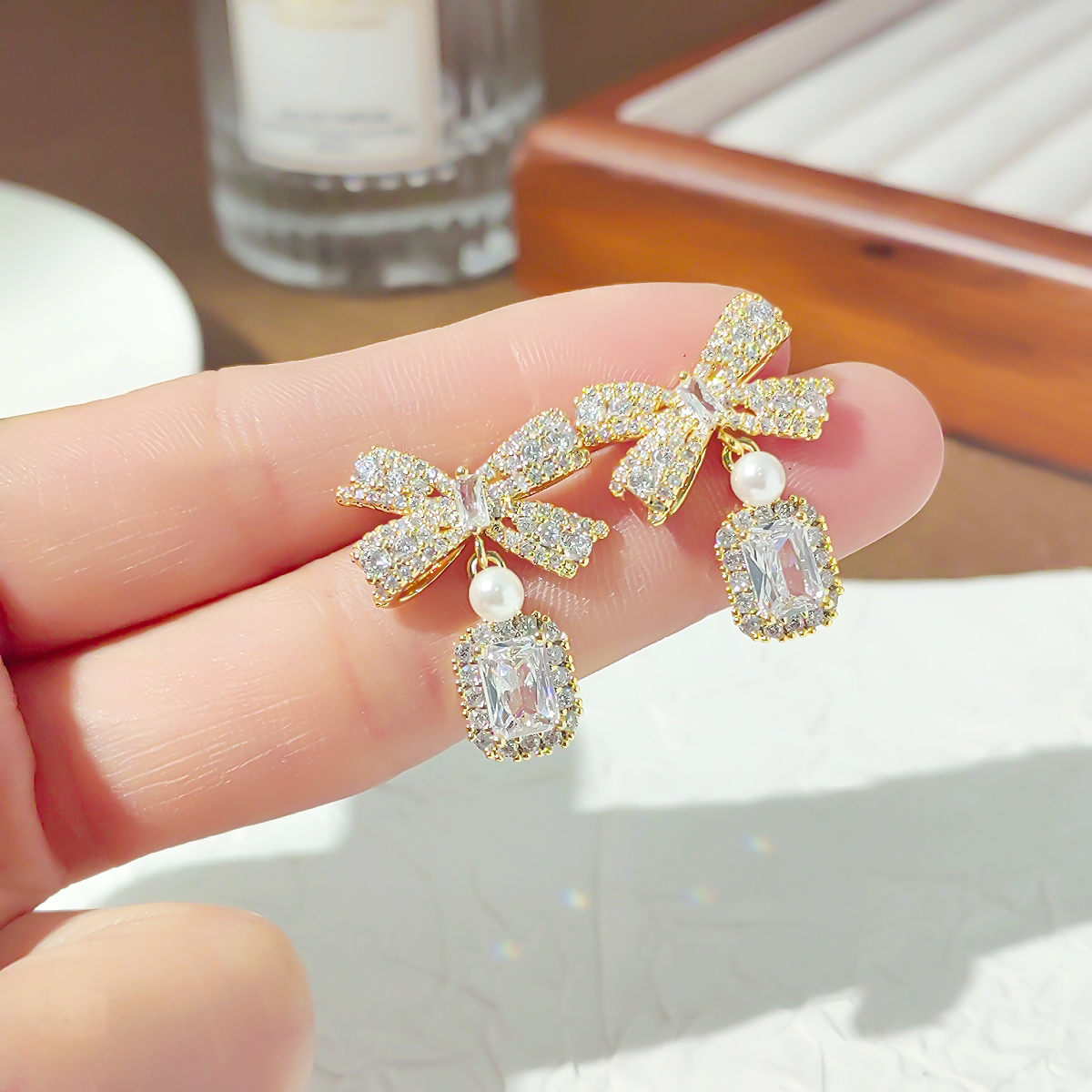 铜合金耳饰 铜合金耳饰小众高级感耳饰PT1908