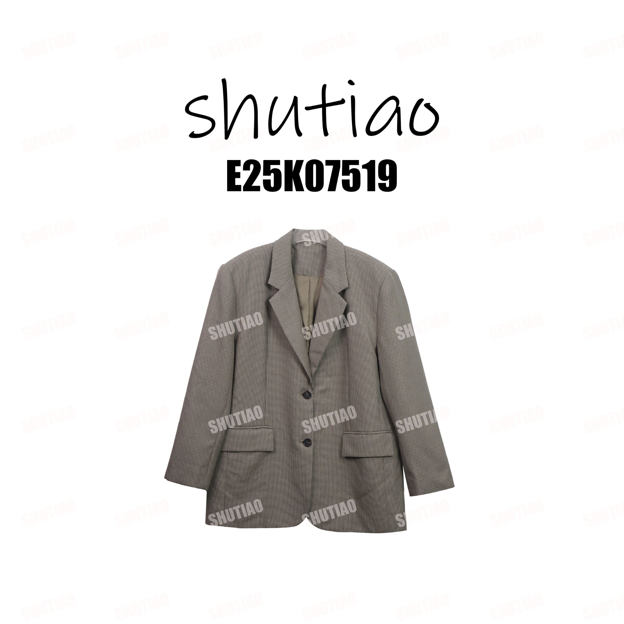 【SHUTIAO】2025冬季：新款小众设计款外套E25K07519