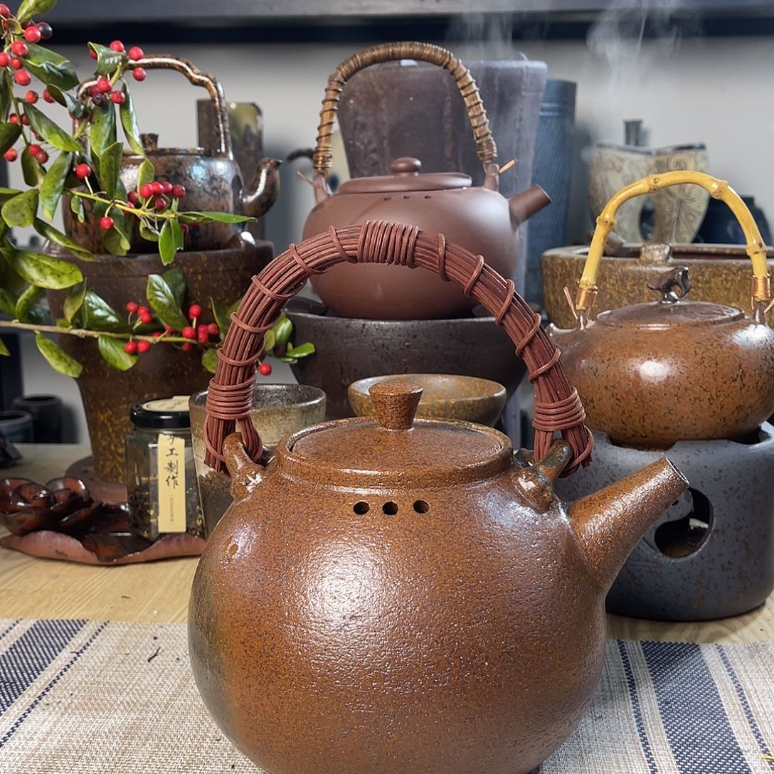 壶紫砂粗陶实用茶壶