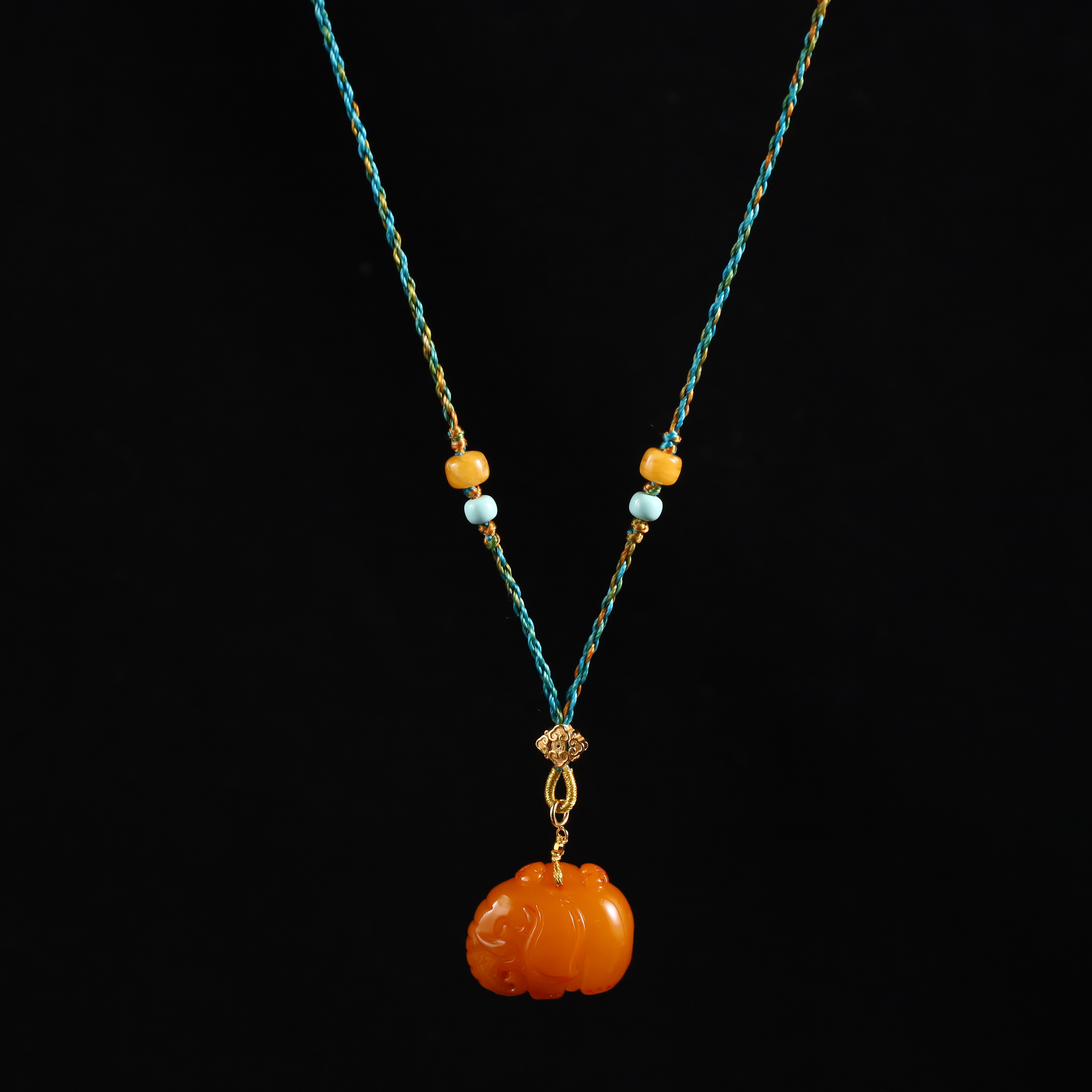 【吉象】心如珠宝 蜜蜡大象素款项链