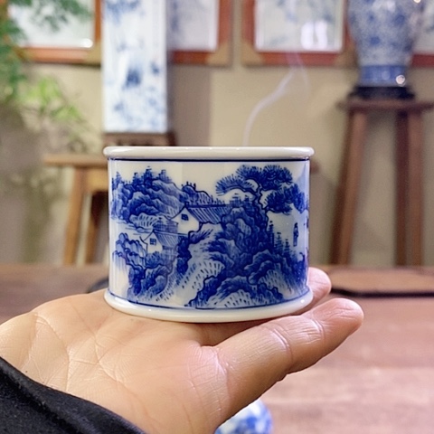 【闪购商品】水*鹃景德镇陶瓷家用摆件