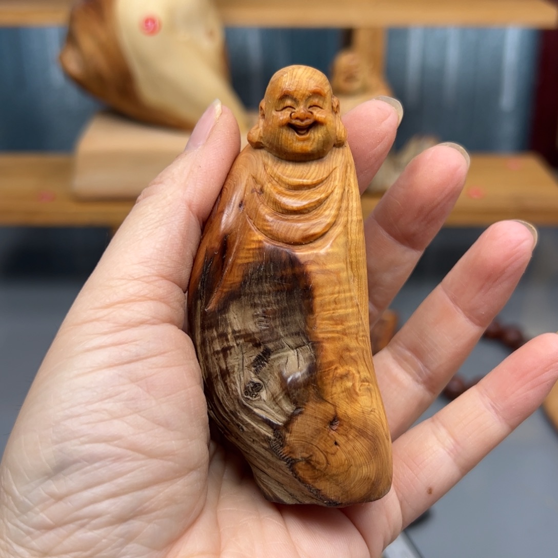 柏木崖柏木摆件手把件，8