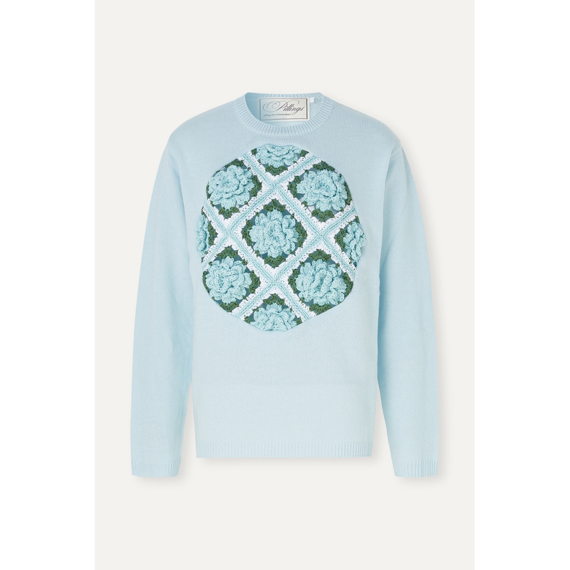 pillings冬男女同款钩编混纺针织上衣