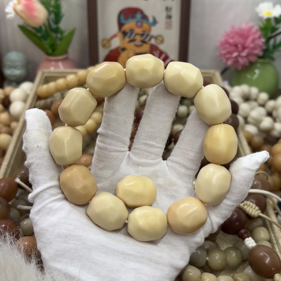 菩提根/象牙果吊坠23干磨牙果土豆单圈加备珠送麂皮袋福利