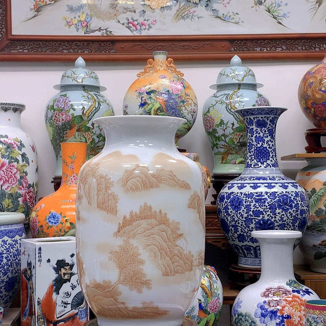 陶瓷确保手工手绘作品