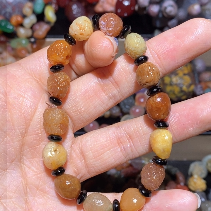 玛瑙/玉髓手链合金文*