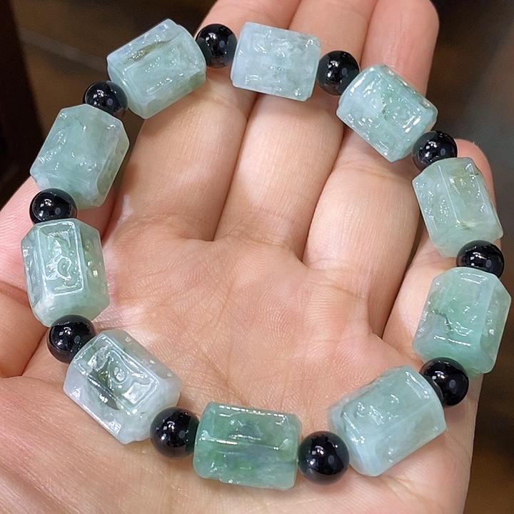 翡翠未镶嵌手链手串