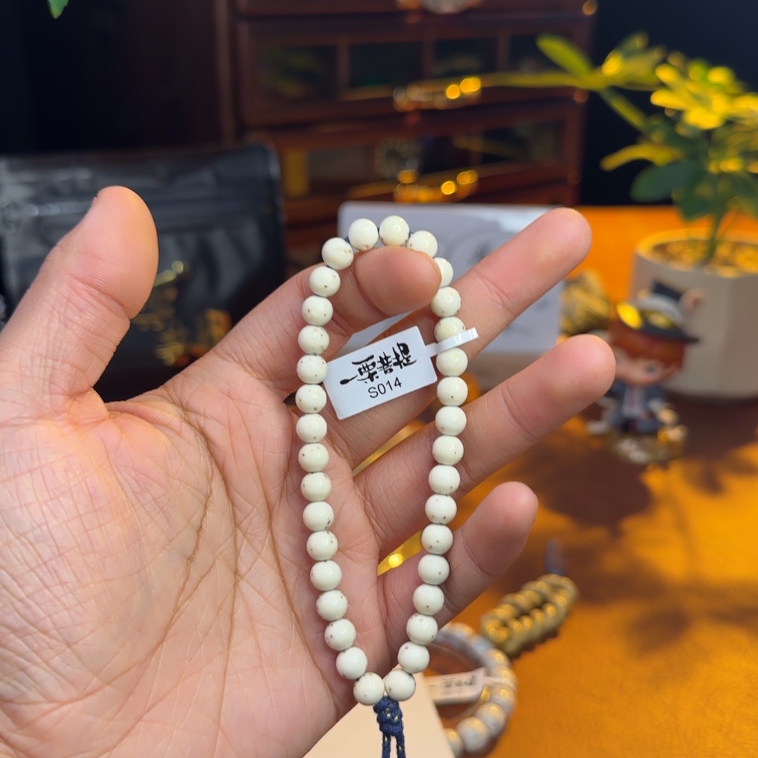 鳴***晴吊坠星月菩提99粒金圆珠手持