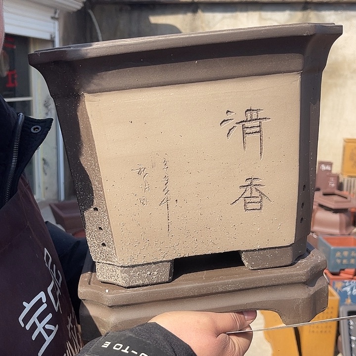 紫砂花盆紫砂等传统