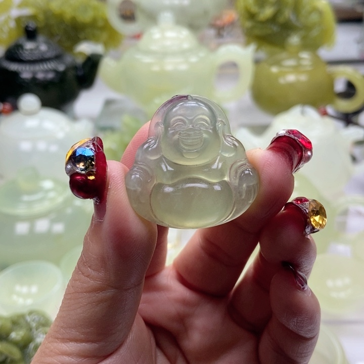 蛇纹石玉手链未镶嵌