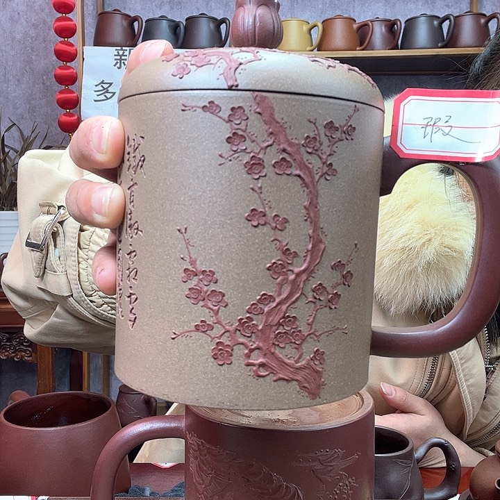 紫砂茶杯原矿紫砂杯