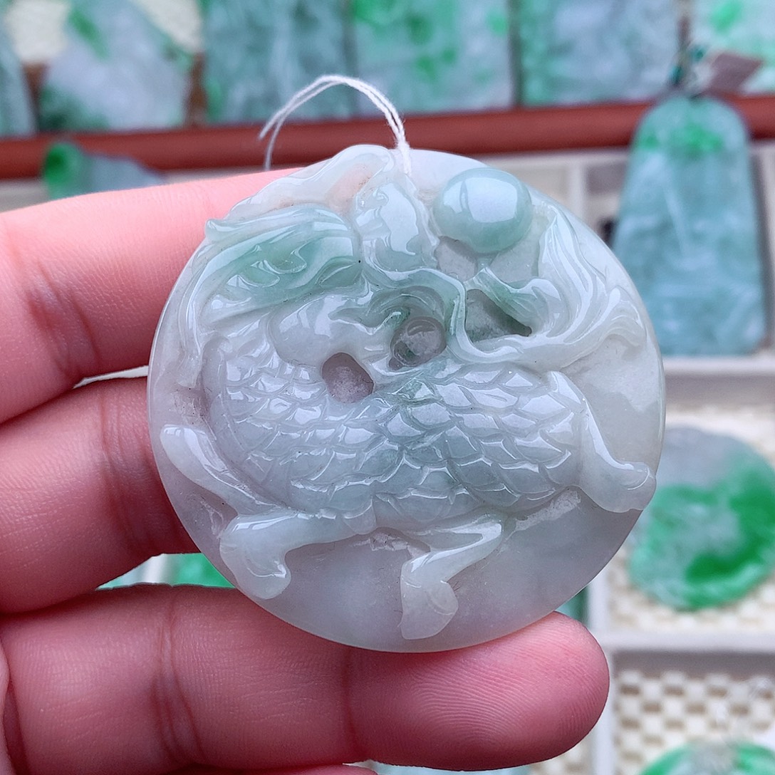 翡翠未镶嵌吊坠(不含链)