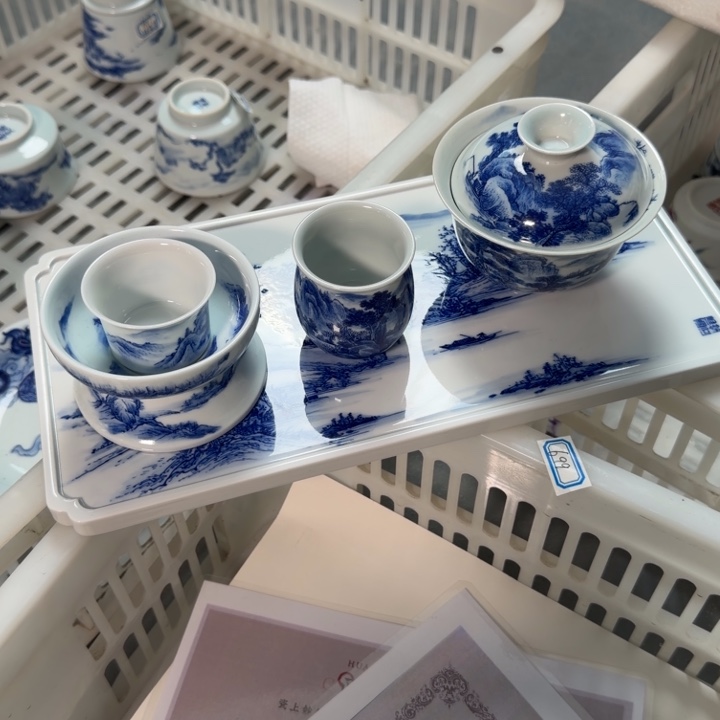 F***F青花山水意境套装