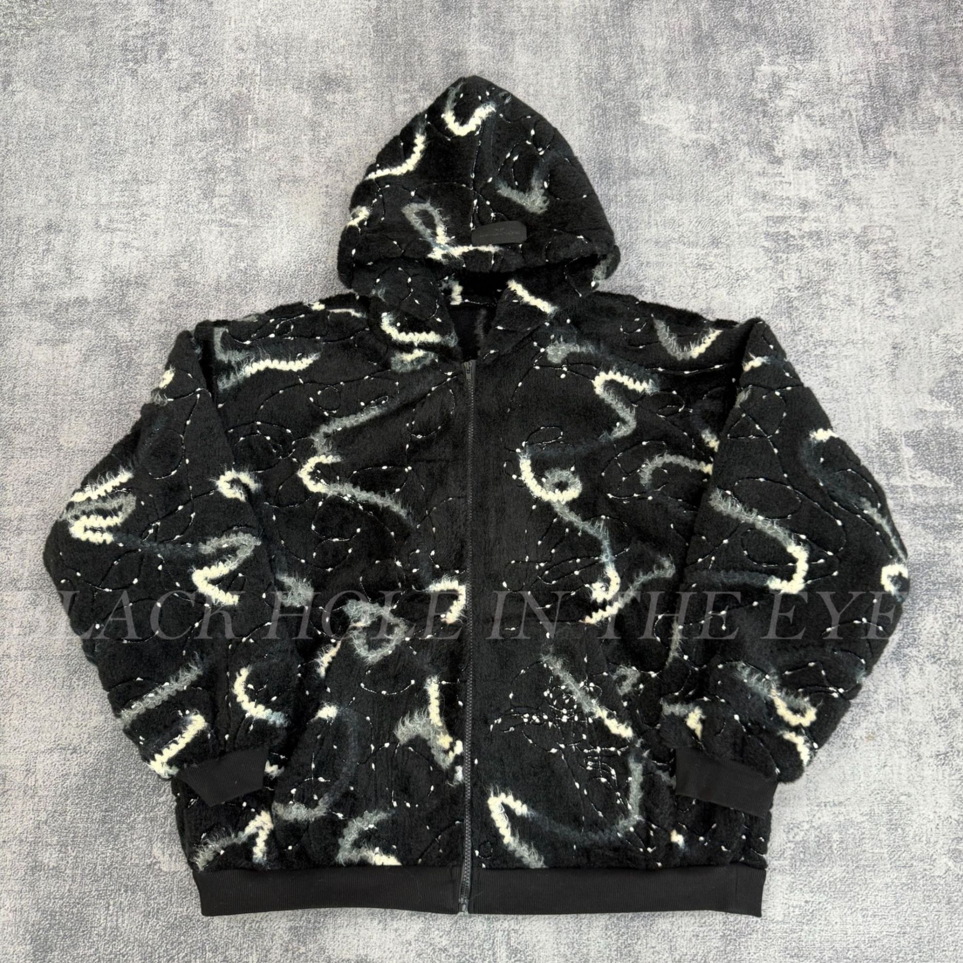 黑洞之眼第12季《烟花外套》定制超重磅短宽拉链卫衣 一件过冬冲他！