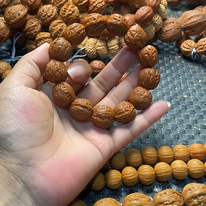 好***梦文玩核桃手串金豆子