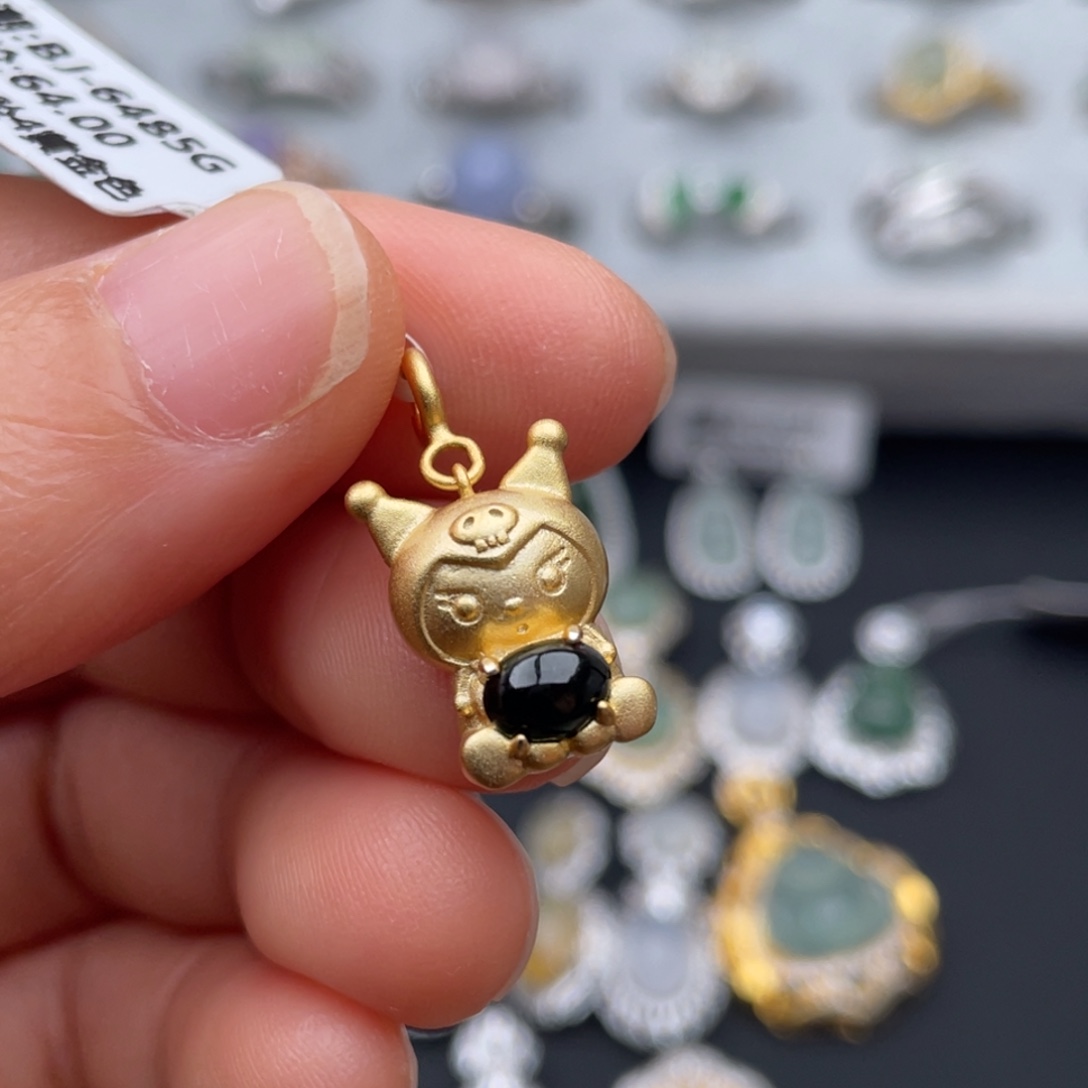 翡翠银S925镶嵌颈饰