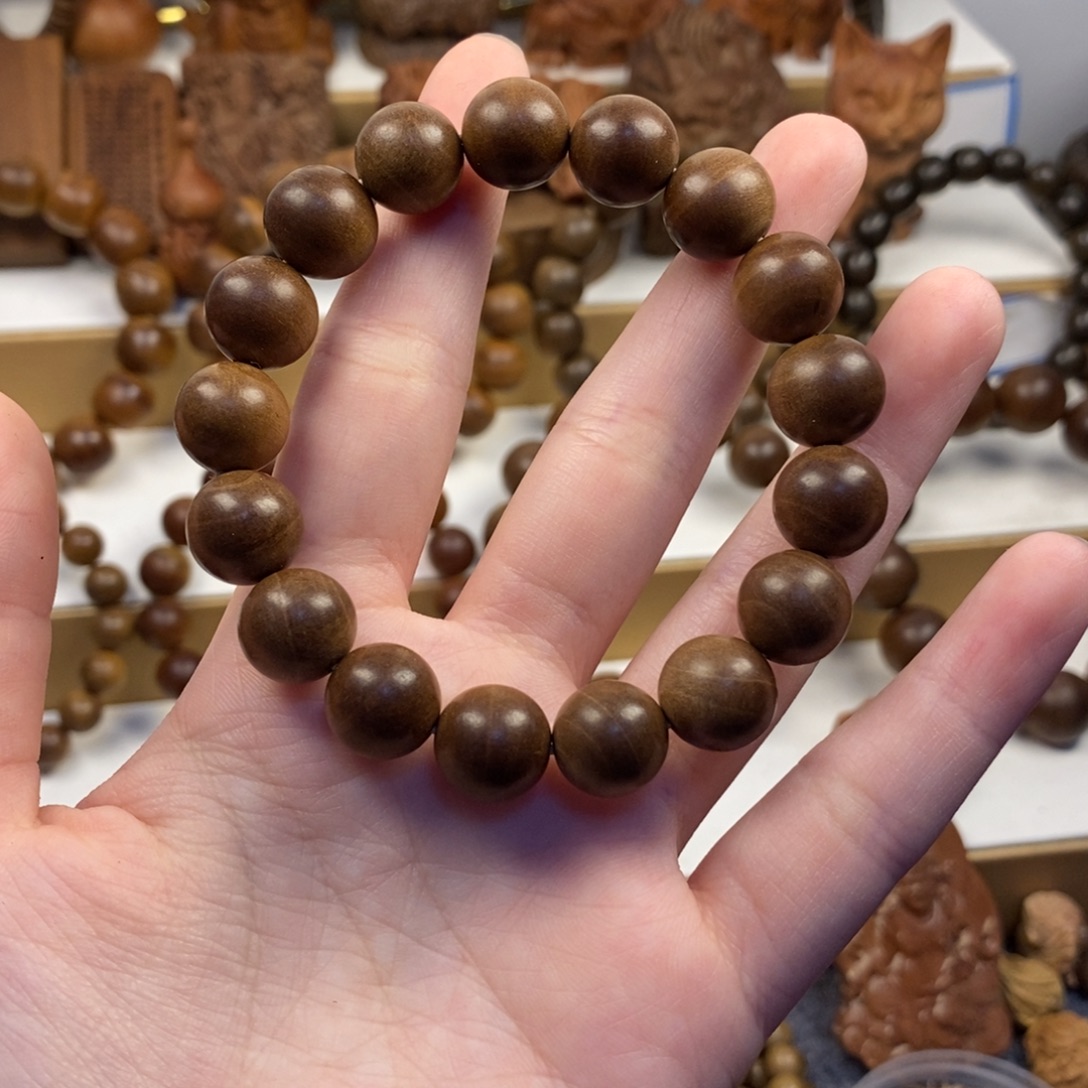 久***久手串/手链檀香木老山檀香1.2横纹奶香