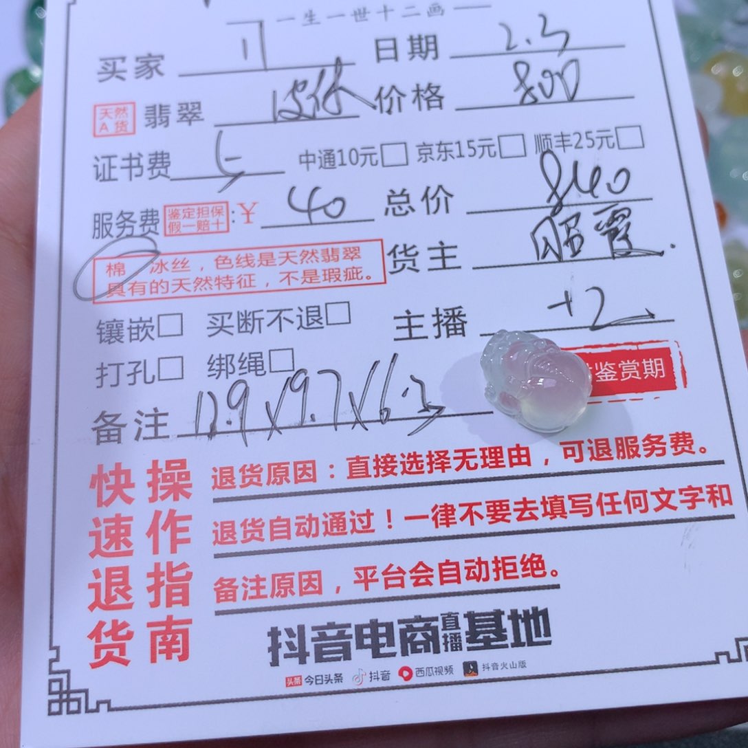 翡翠颈饰未镶嵌翛****1