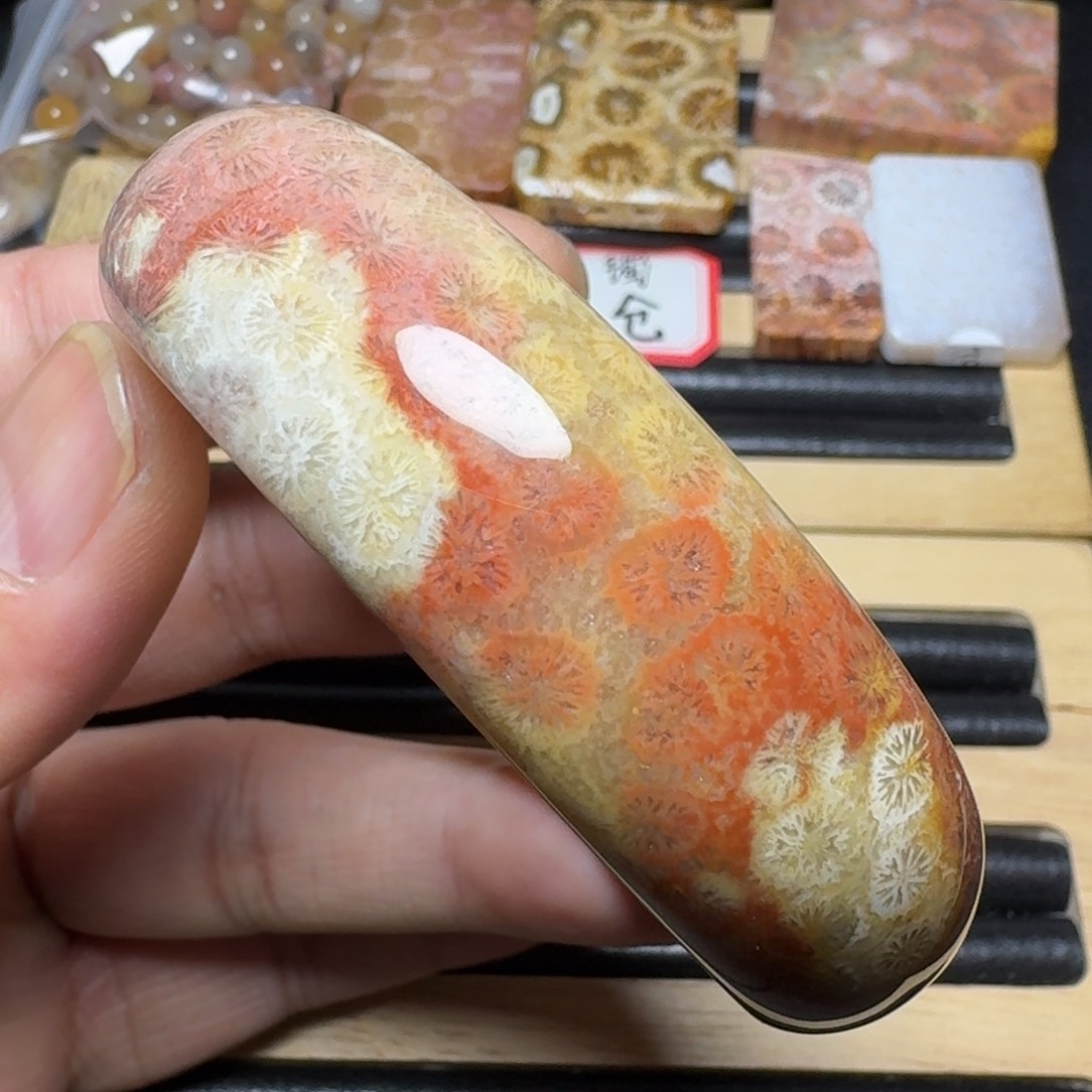 硅化玉纯天然色有机玉石未镶嵌56.5圈口