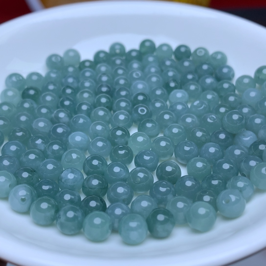 【闪购商品】翡翠手链未镶嵌卡6冰蓝水50个