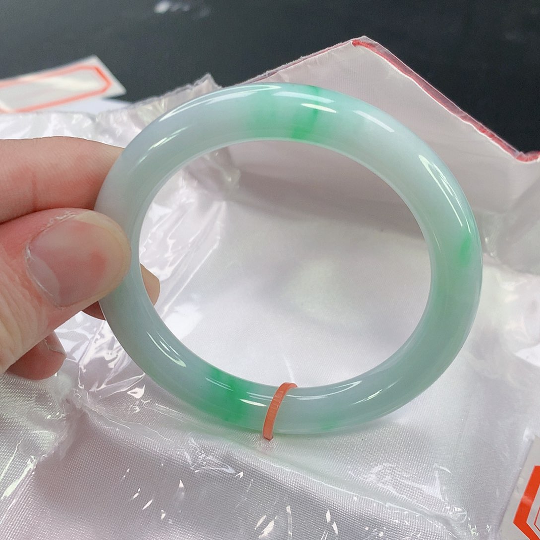 翡翠手镯未镶嵌115缅甸天然翡翠A货